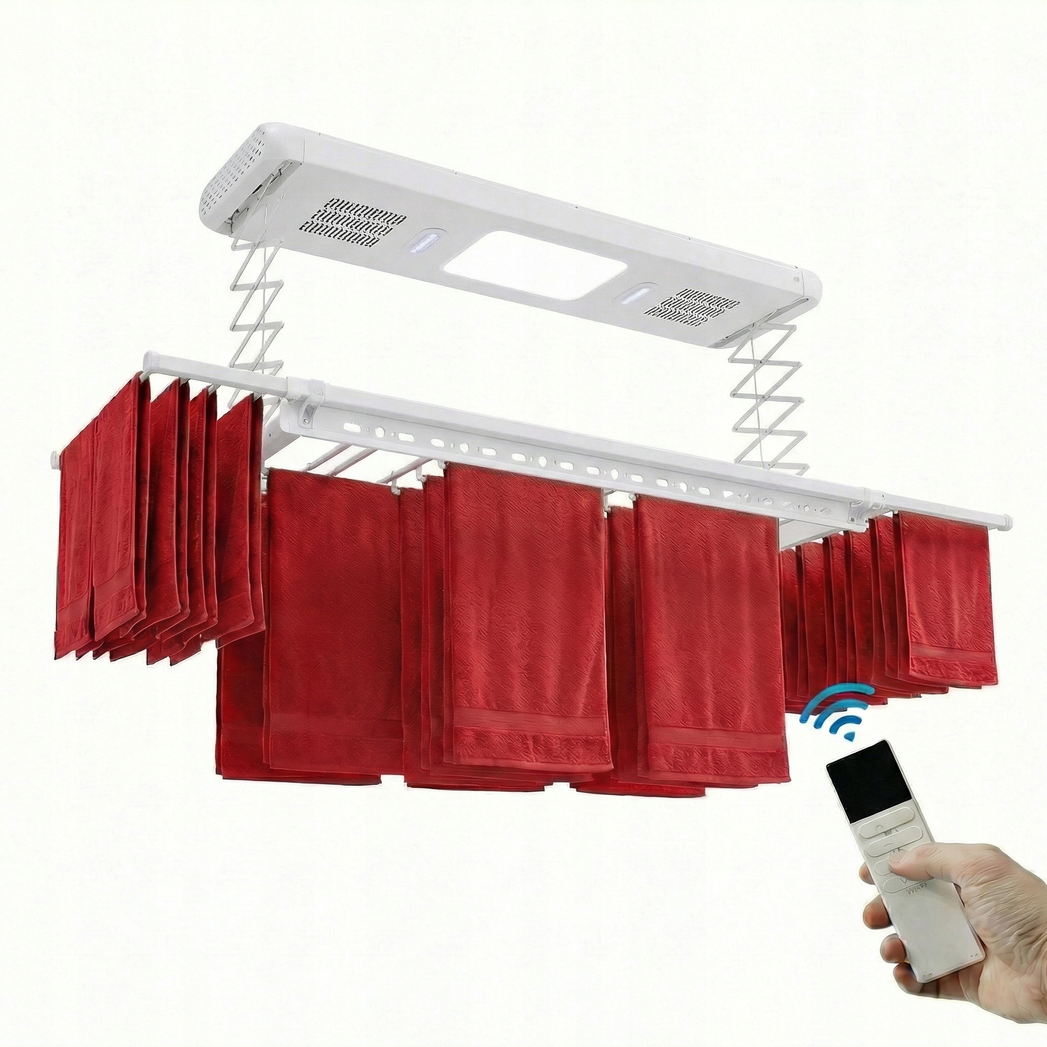 Levně Moderní Elektrický Sušák S Led Osvětlením A Věšákem