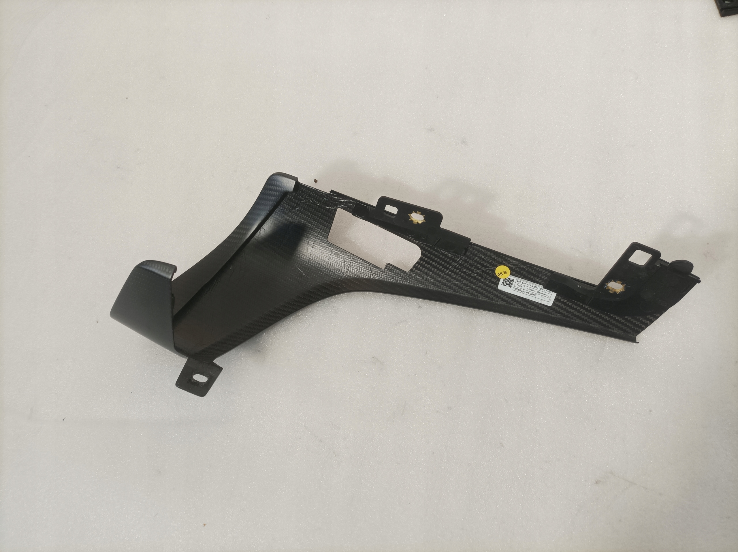 AUDI R8 DEKOR Couverture Instruments tachymètre compte tours CARBON 4S0857115A