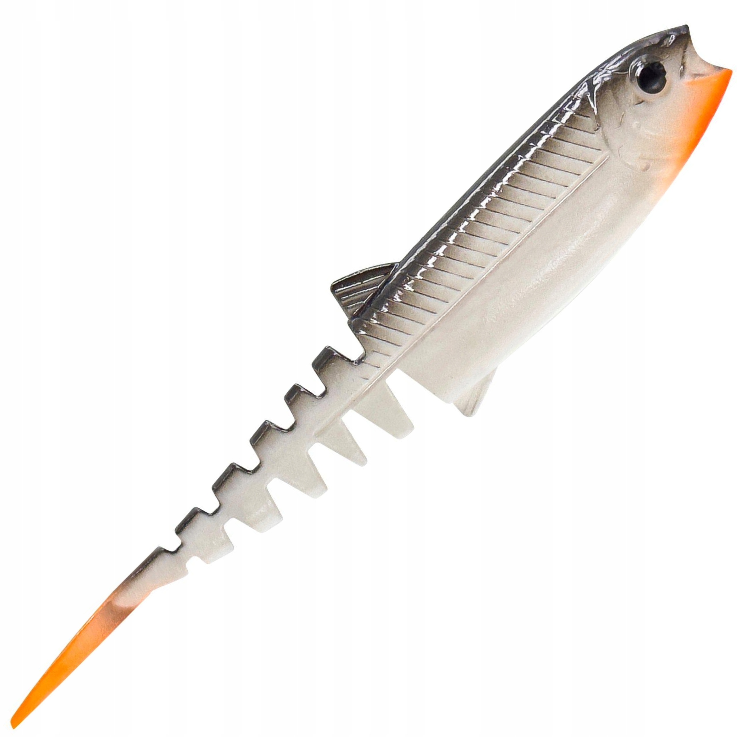 Ripper Guma Przynęta Savage Gear Cannibal Minnow White Black 10 cm