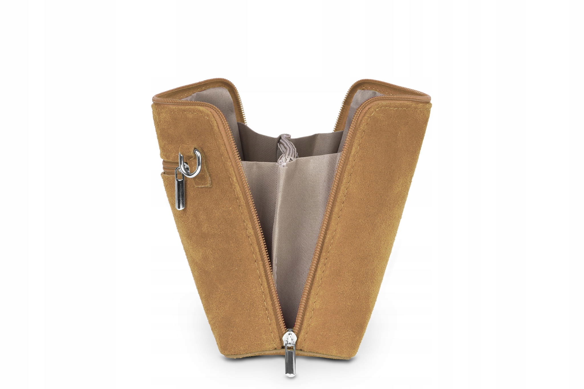 Torebka Zamszowa Vera Pelle Mini Ruda Płeć kobieta