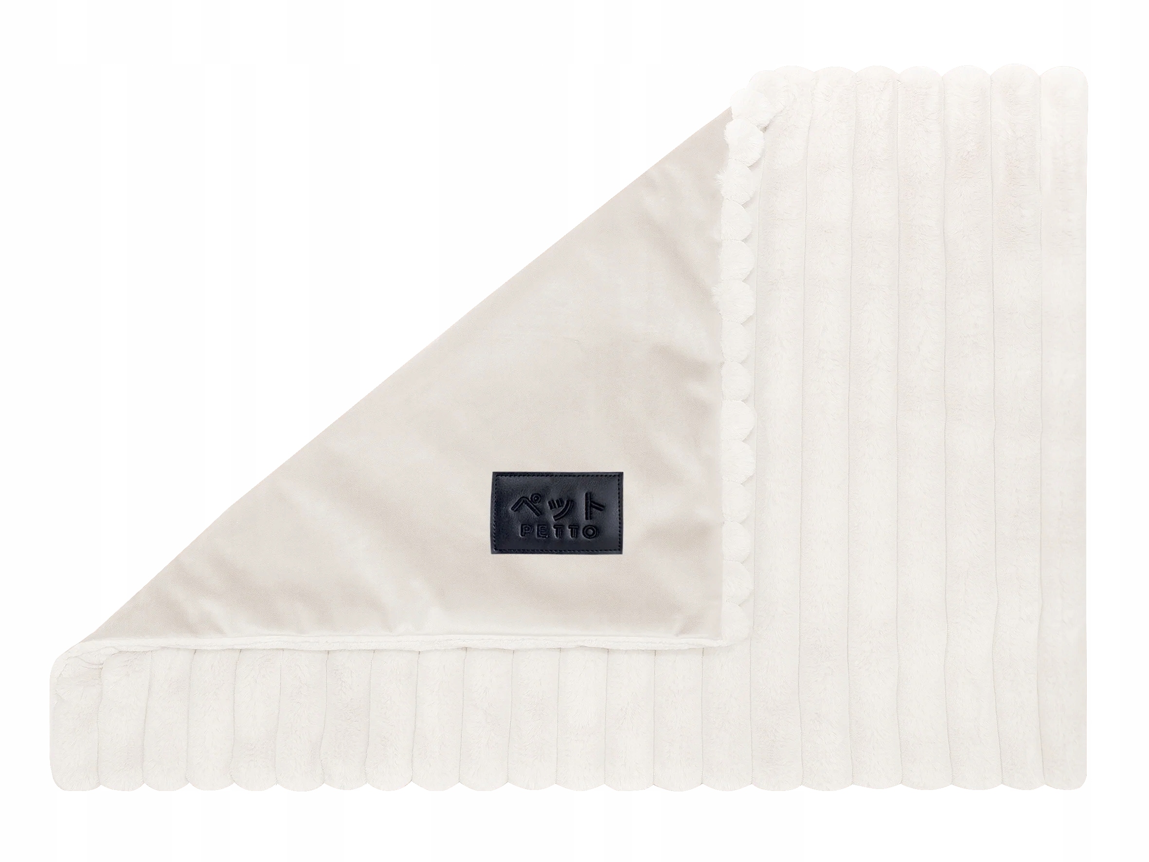 Levně Petto Mofu Fluffy Deka podložka pro psa ecru L