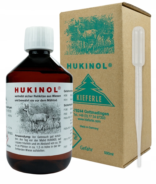 Hukinol Odpuzovač divokých zvířat, srnců apod. 500 ml Kieferle Originální pipeta