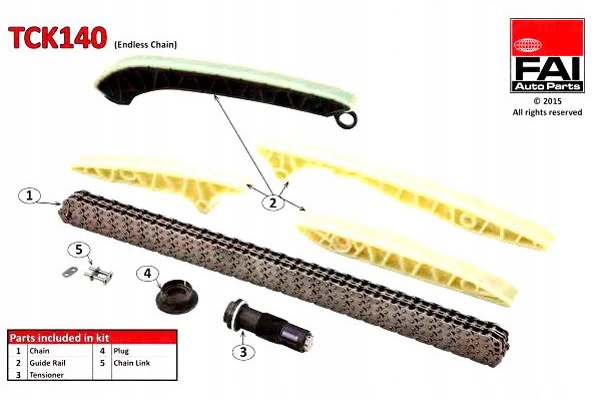 FAI ZESTAW ŁAŃCUCHA ROZRZĄDU MERCEDES M272 273 (ZE