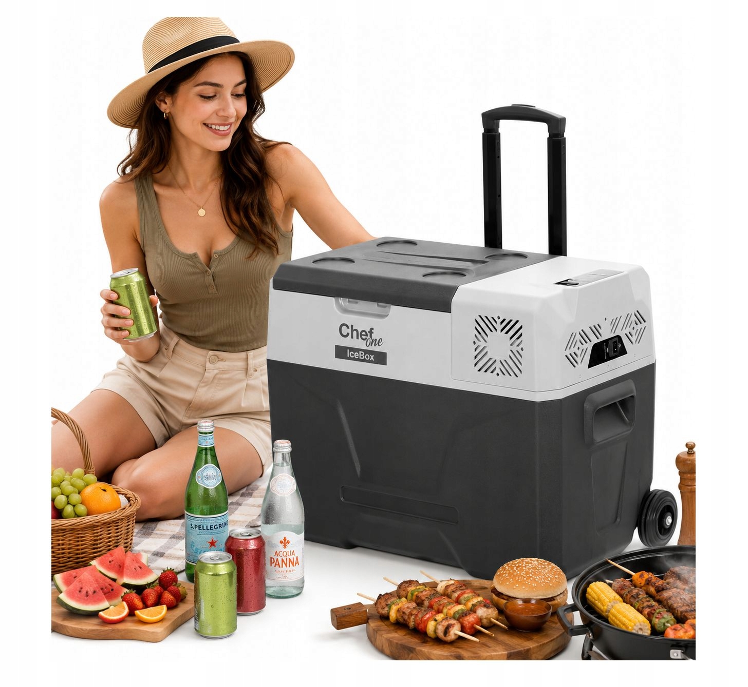 ChefOne IceBox CX40 cestovní přenosná chladnička 40L mrazák 36GW