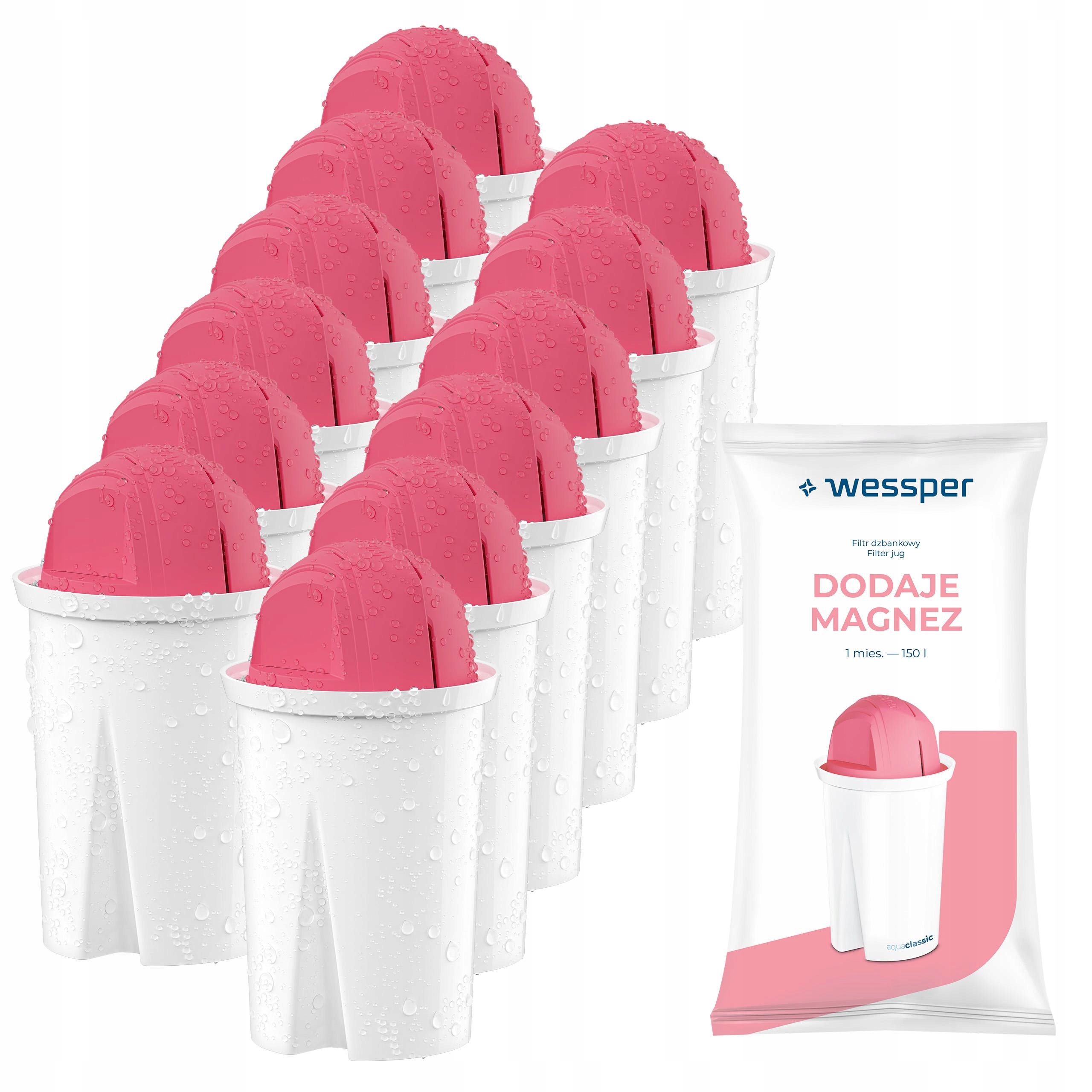 Filtr na vodu Wessper aquaclassic Mg+ pro džbány Brita Dafi náhradní 12x