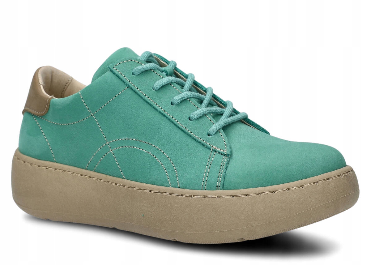 Nagaba 016 Mátová Pohodlné, Kožené Dámské Polobotky Polský Výrobce