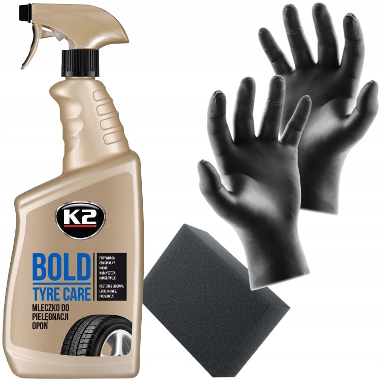 

K2 Bold Spray Do Nabłyszczania Opon Czernidło ReA