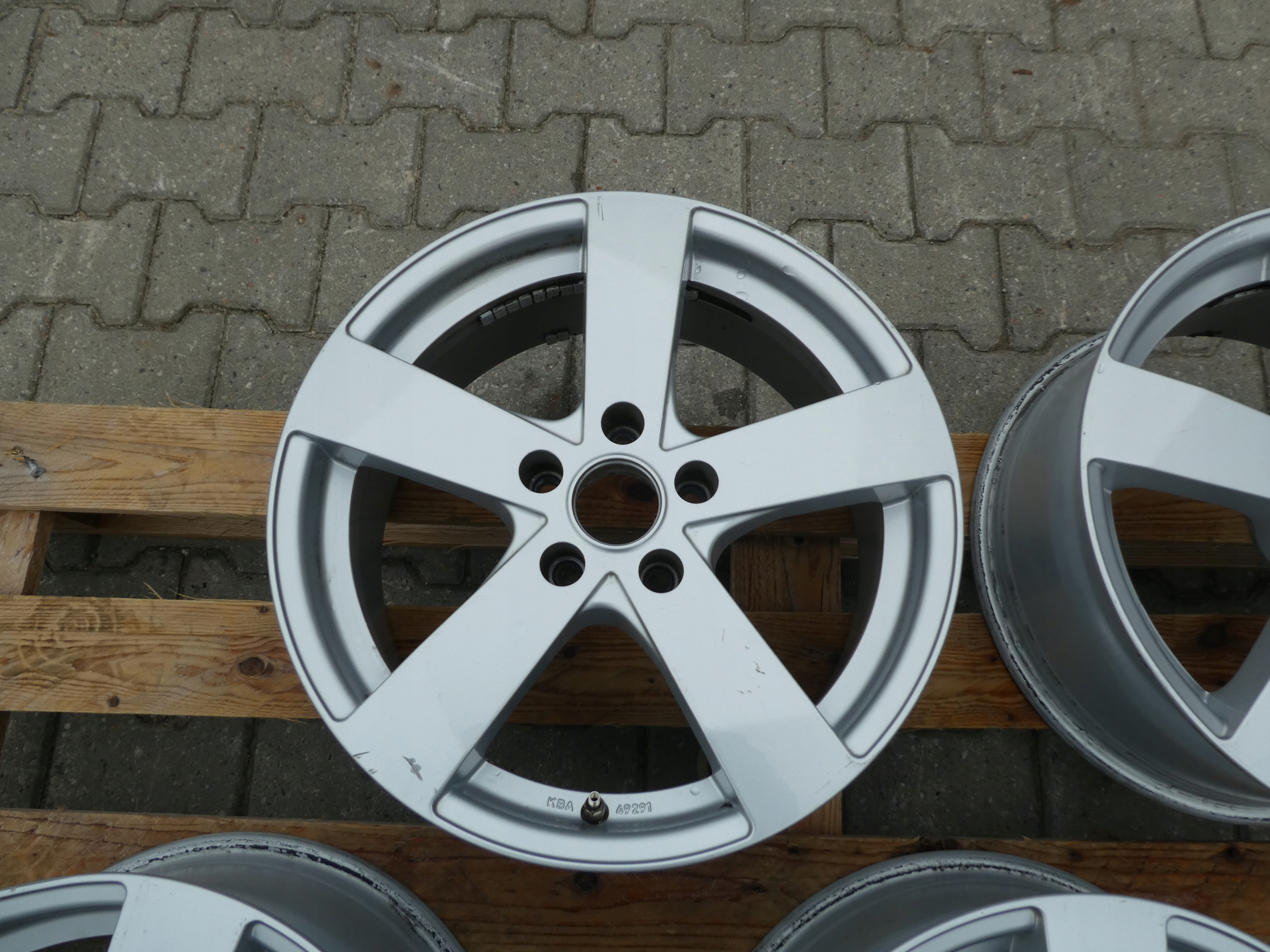 4X discs aluminium disc KBA 49291 VW 5X112