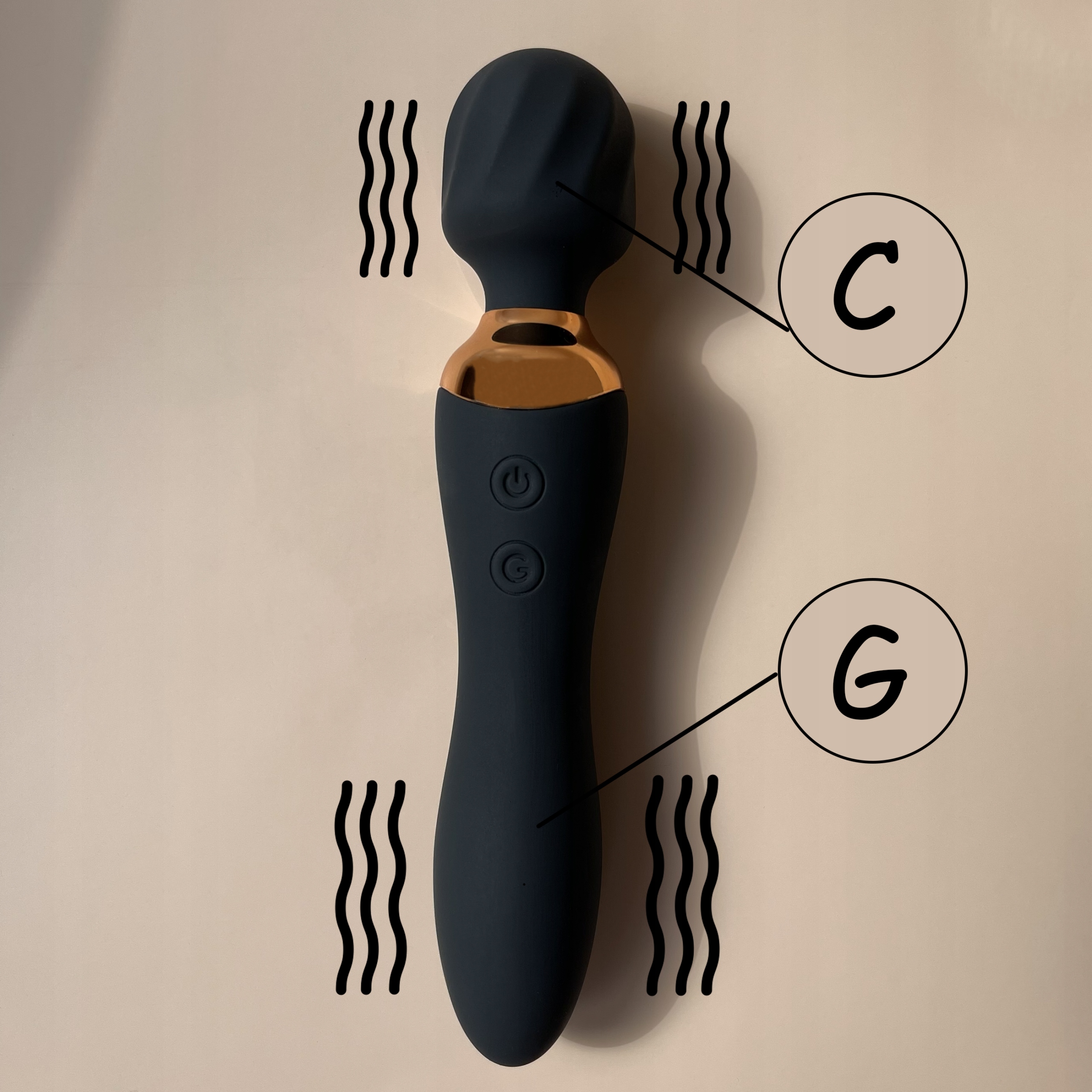 Wibrator Damski Stymulator Masażer Łechtaczki Dwustronny Maly Punkt G USB – Czarny