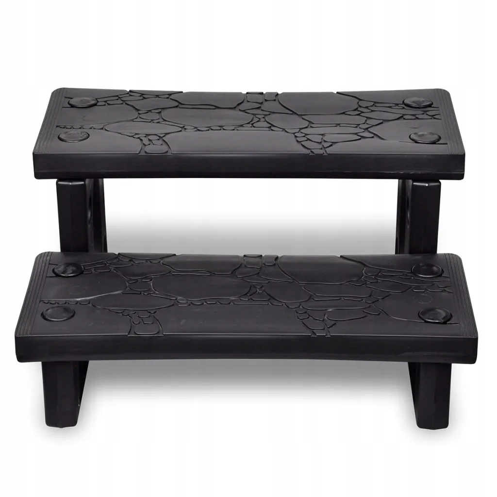 Schodki do wanny z hydromasażem, czarne Producent VidaXL