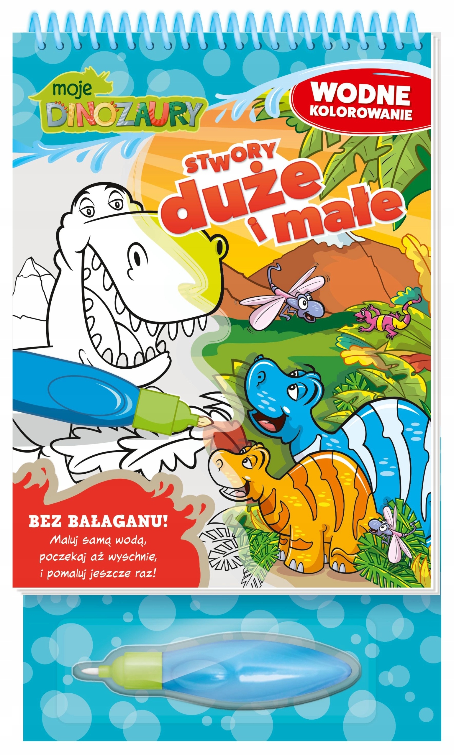 

Moje Dinozaury Wodne kolorowanie Pisak Wodna
