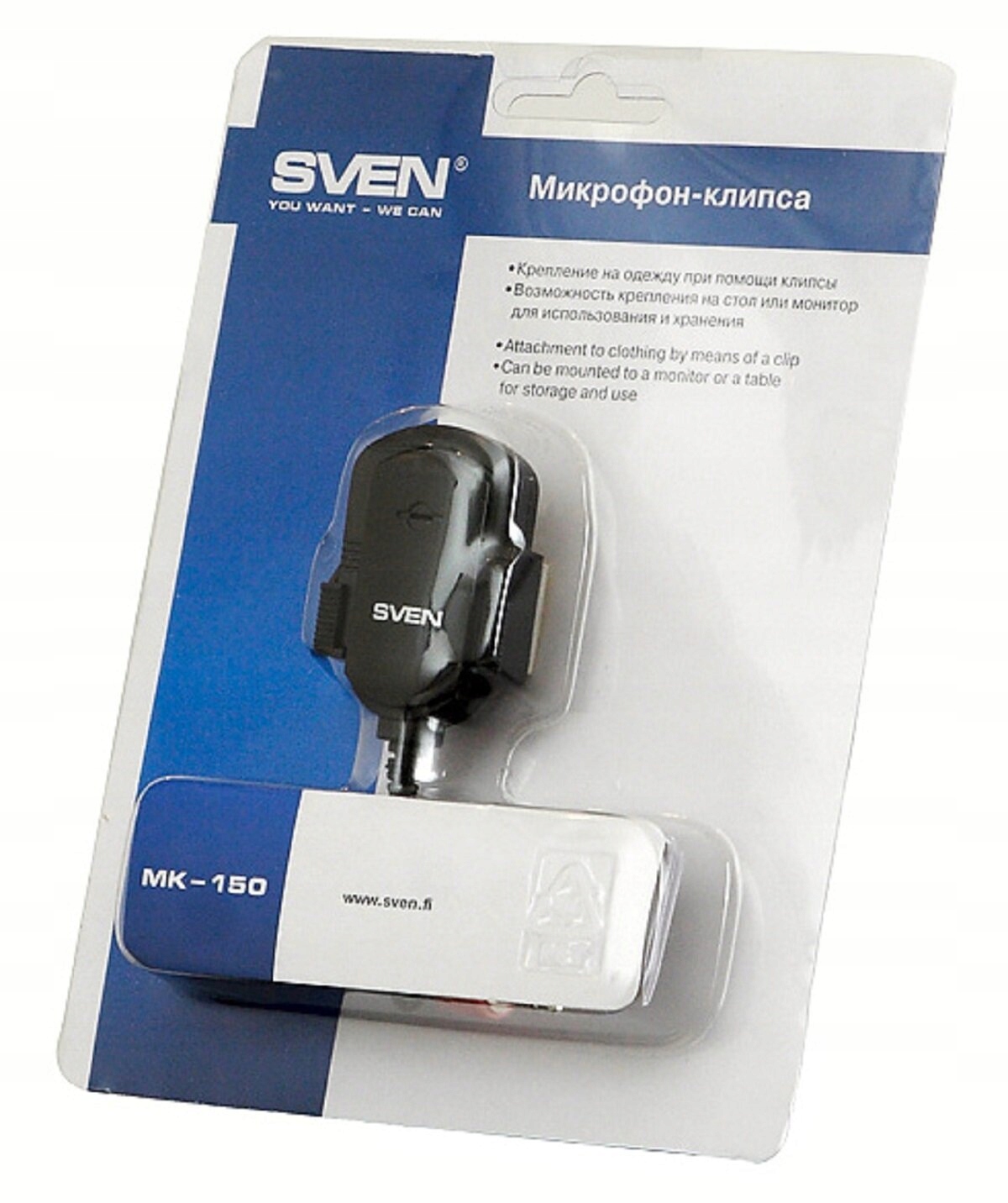 Mikrofon krawatowy SVEN MK-150 Minijack 3.5 mm Model MK-150