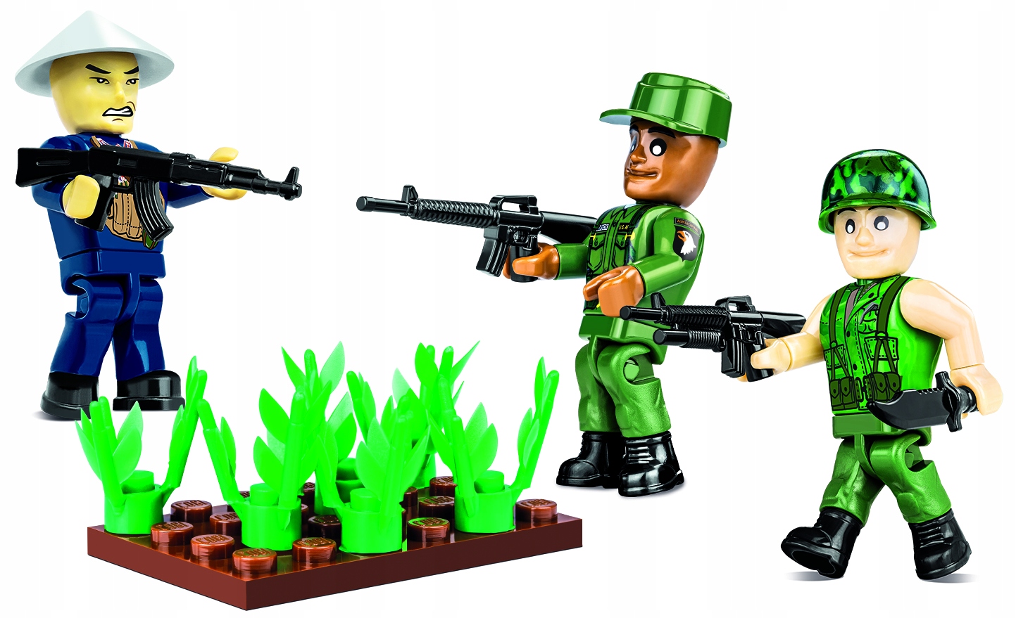 будівельні блоки Cobi 2047 фігурки в'єтнамські солдати армія