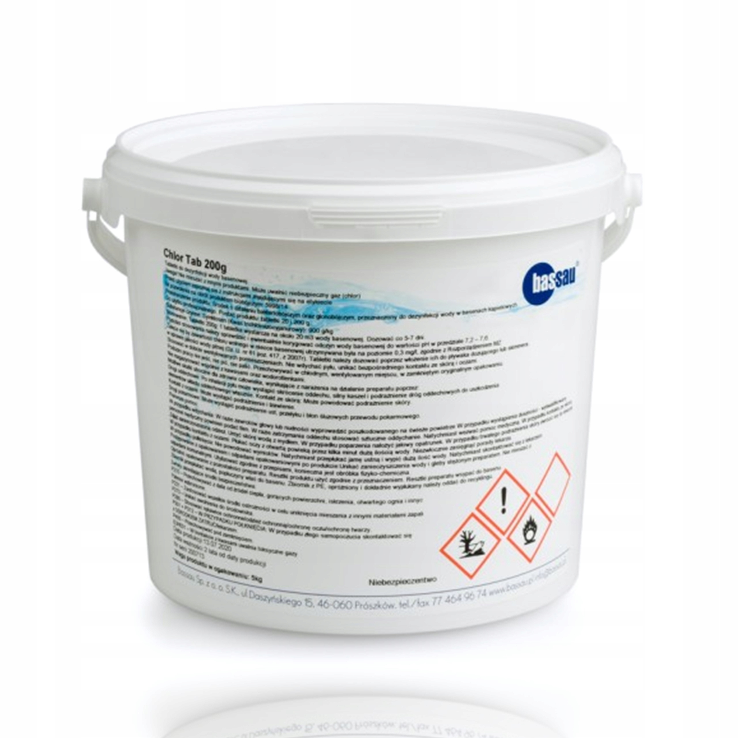 

Chlor Tab 200g do basenu chemia basenowa 5 kg