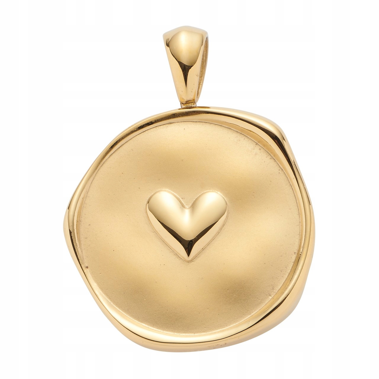 Zlatý Přívěsek Magnetické srdíčko Kolečko Ocel Chirurgická pro ženy