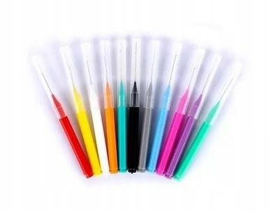 Nano szczoteczki do brwi czarne 25szt.