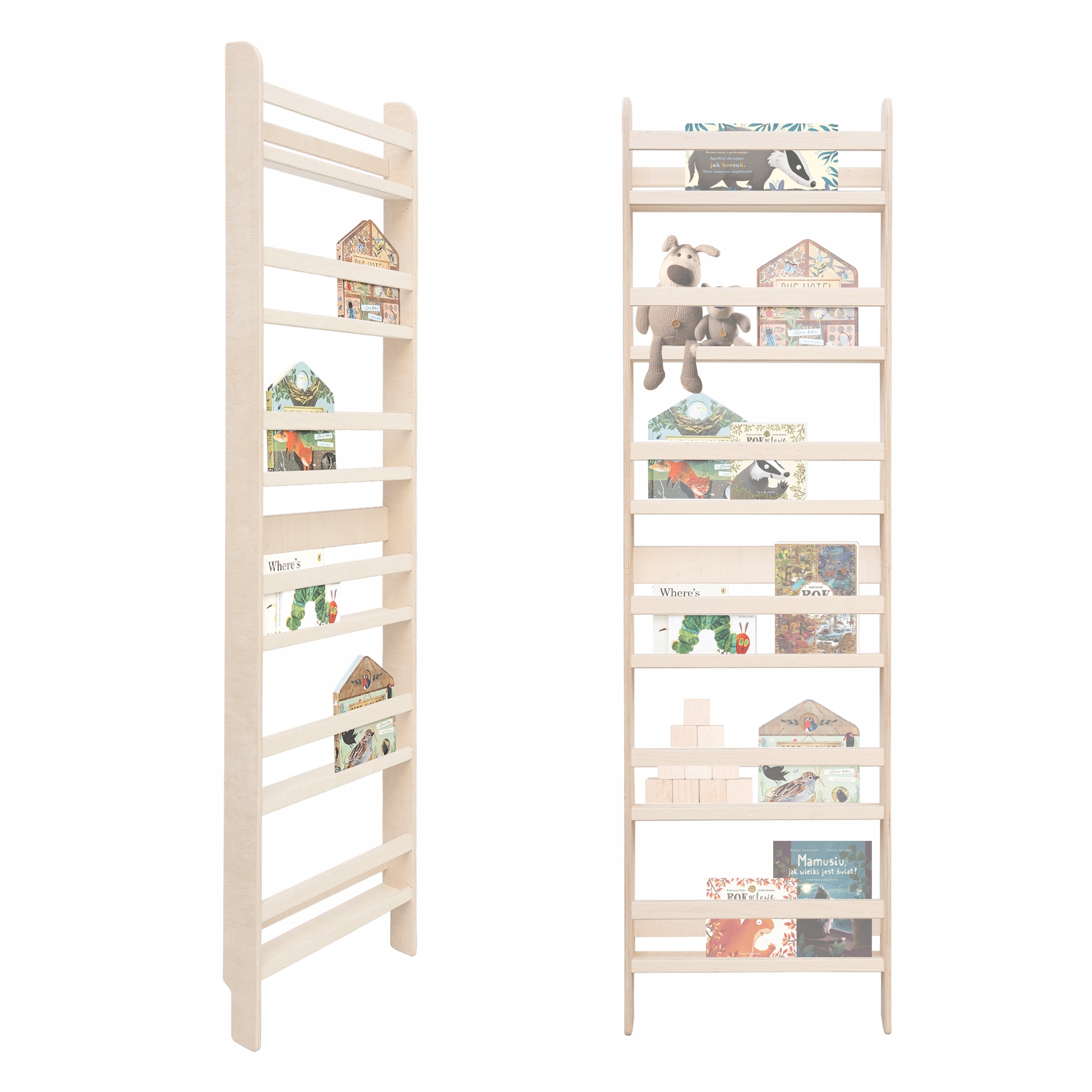 Mamoi Nástěnná police na knihy, regál pro děti