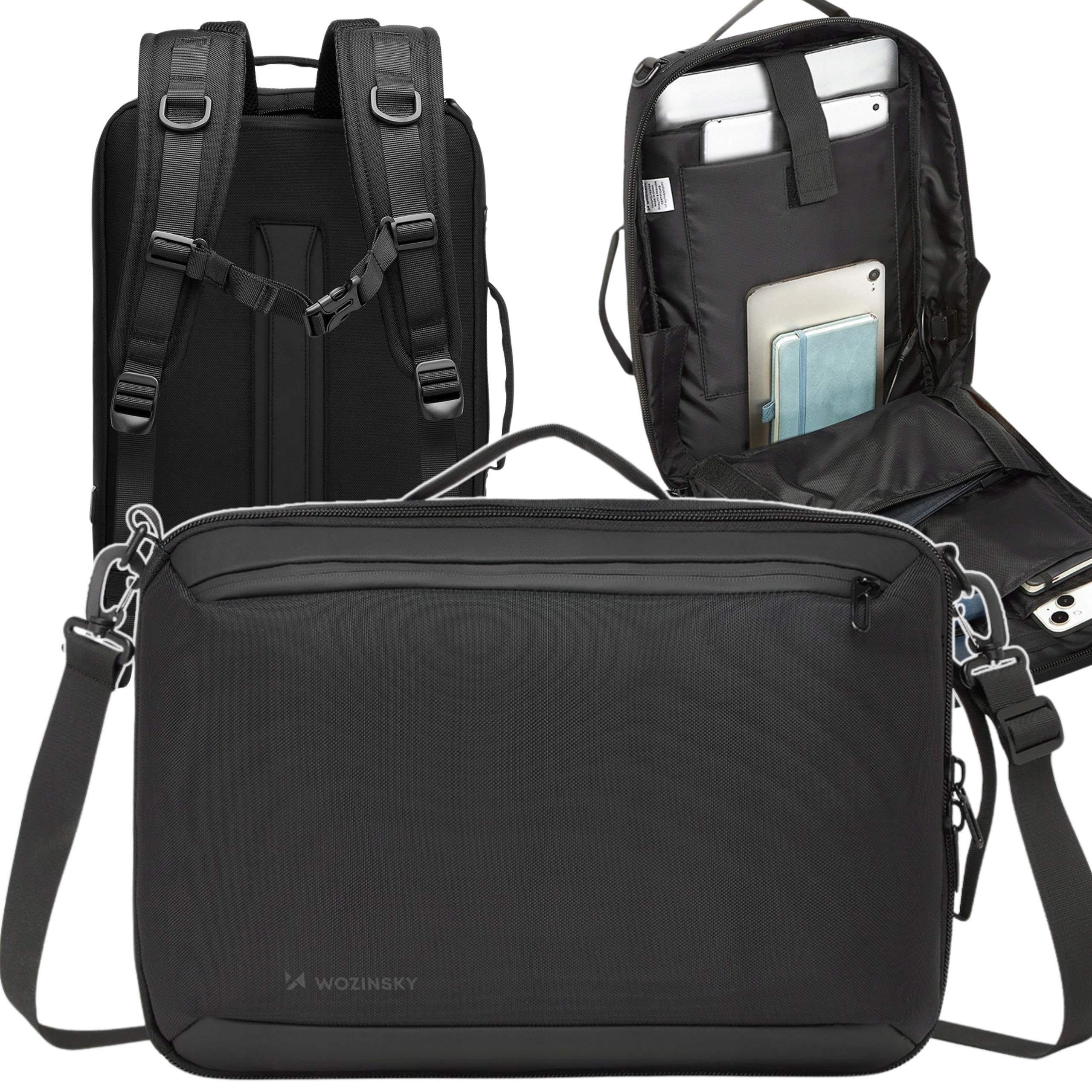 Plecak Biznesowy Torba Na Laptopa 15,6" Aktówka Neseser Dla Niego