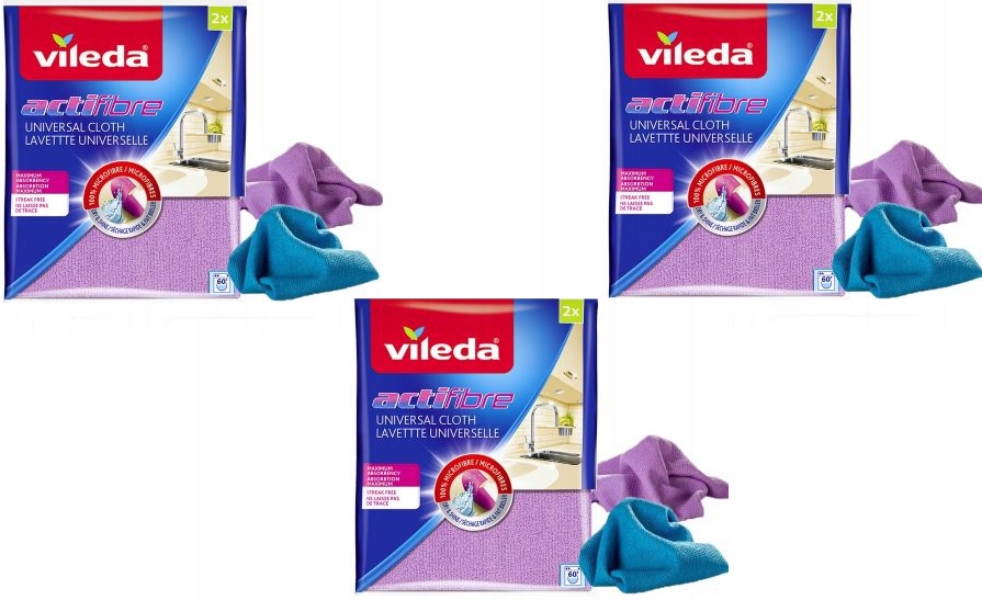 

Vileda ścierka actifibre uniwersalna 2szt x 3