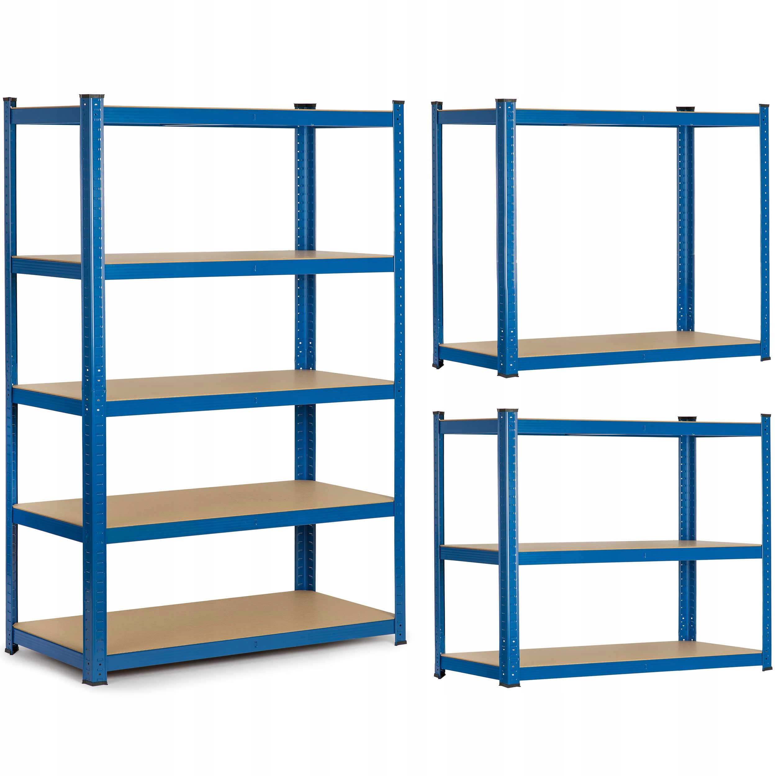 

Regał Metalowy Magazynowy 150x75x30cm 625kg 2w1