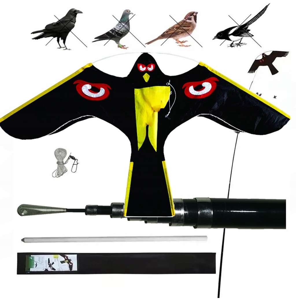 Profesionálny odpudzovač Vtákov, sokolov, Tyčinka Vlajkový Stožiar 5 m