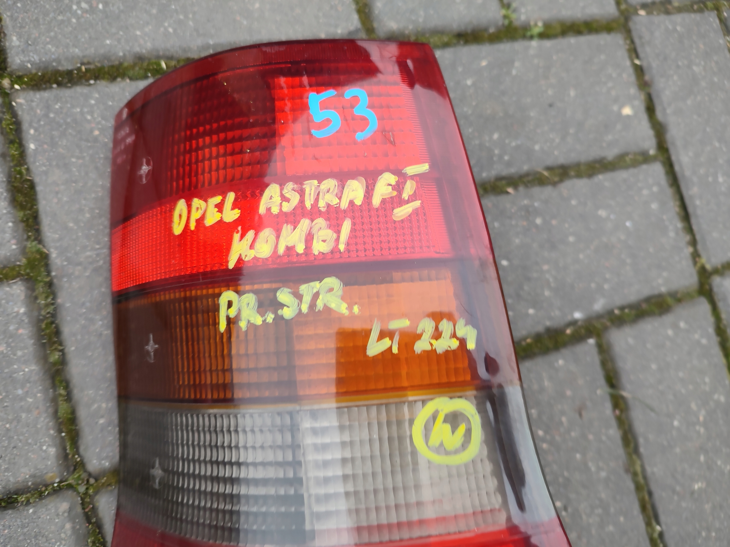 light left rear part left rear opel astra f kombi