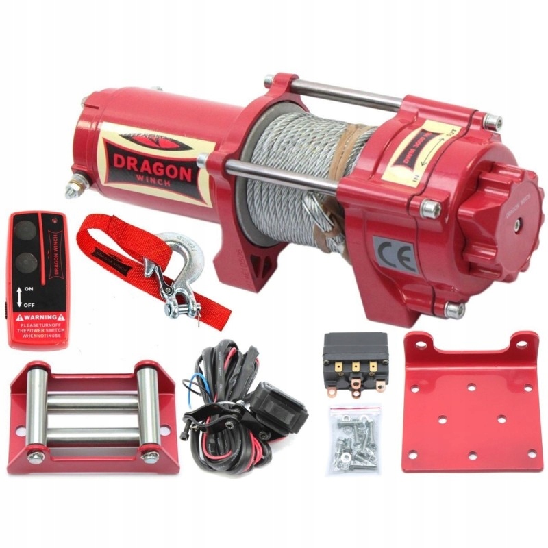 

Wyciągarka Wciągarka Elektryczna Dragon 12V 1588KG