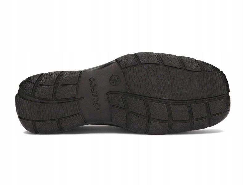 PÓŁBUTY MOKASYNY MĘSKIE SKÓRA BUTY 106 CZARNY 41 Wzór dominujący bez wzoru