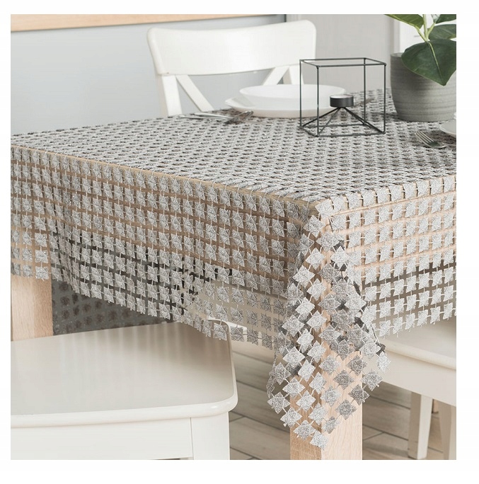 Elegantní ubrus Jasmina 140x220 šedý