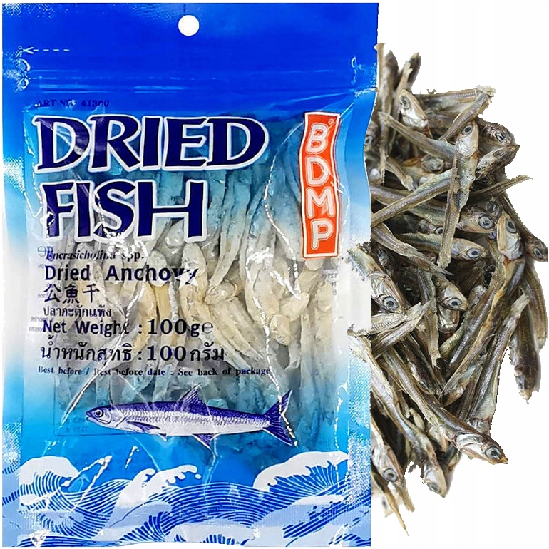 

Suszone Rybki Mini Sardele Tajskie Anchois 100g
