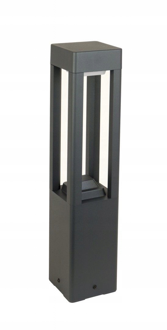 Stojacia záhradná lampa s osvetľovacím stĺpikom 50 cm tmavosivá IP54 Su-ma