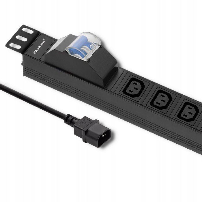 Zásuvková lišta pro Rack 19 palců circuit breaker 1U 10A Pdu 8xIEC