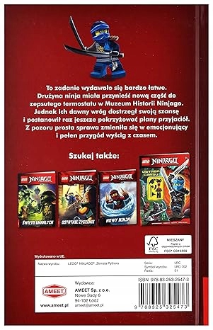 LEGO NINJAGO. ZEMSTA PYTHORA Tytuł Lego Ninjago Zemsta Pythora