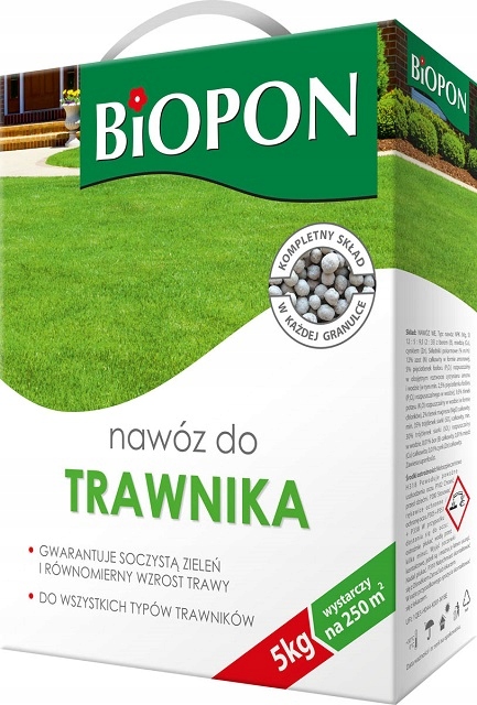

Biopon Nawóz do trawnika 250m2 5kg