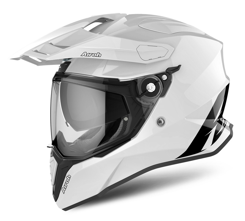 Integrálna Enduro Prilba Airoh Commander White Gloss Biely Lesk 2XL