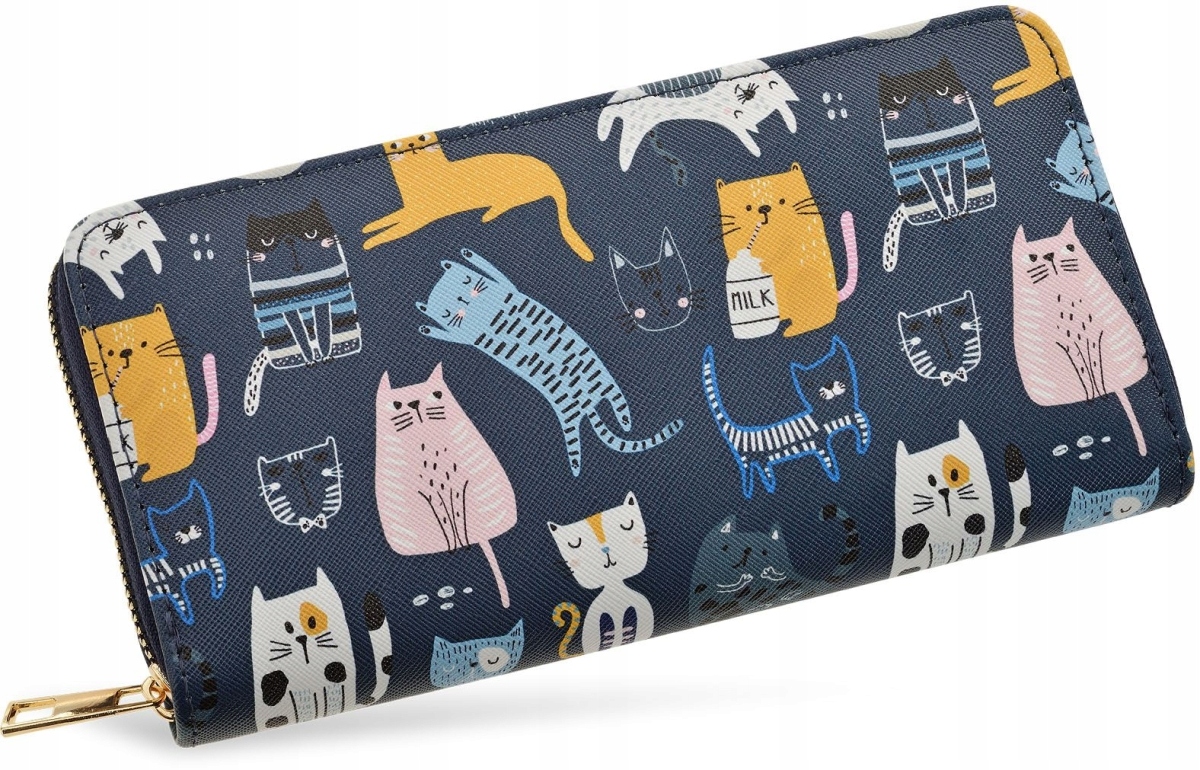 

Portfel Damski Portmonetka Kopertówka Koty Kotki