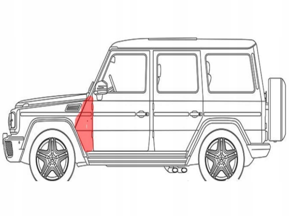 SLUPEK PRZOD MERCEDES W460 W461 W463 G KL GELENDA Part number 55585511748h