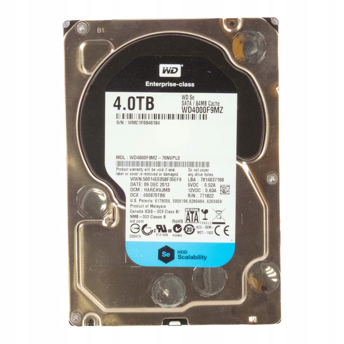 Wd Se 4TB 7.2K 64MB Sata III 3.5'' WD4000F9MZ