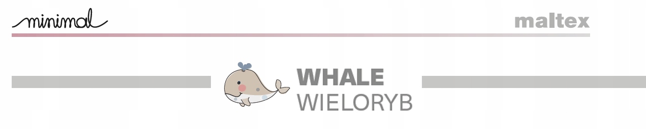 Podnóżek Podest Stopień Dziecka Wieloryb Maltex Długość 42.5 cm