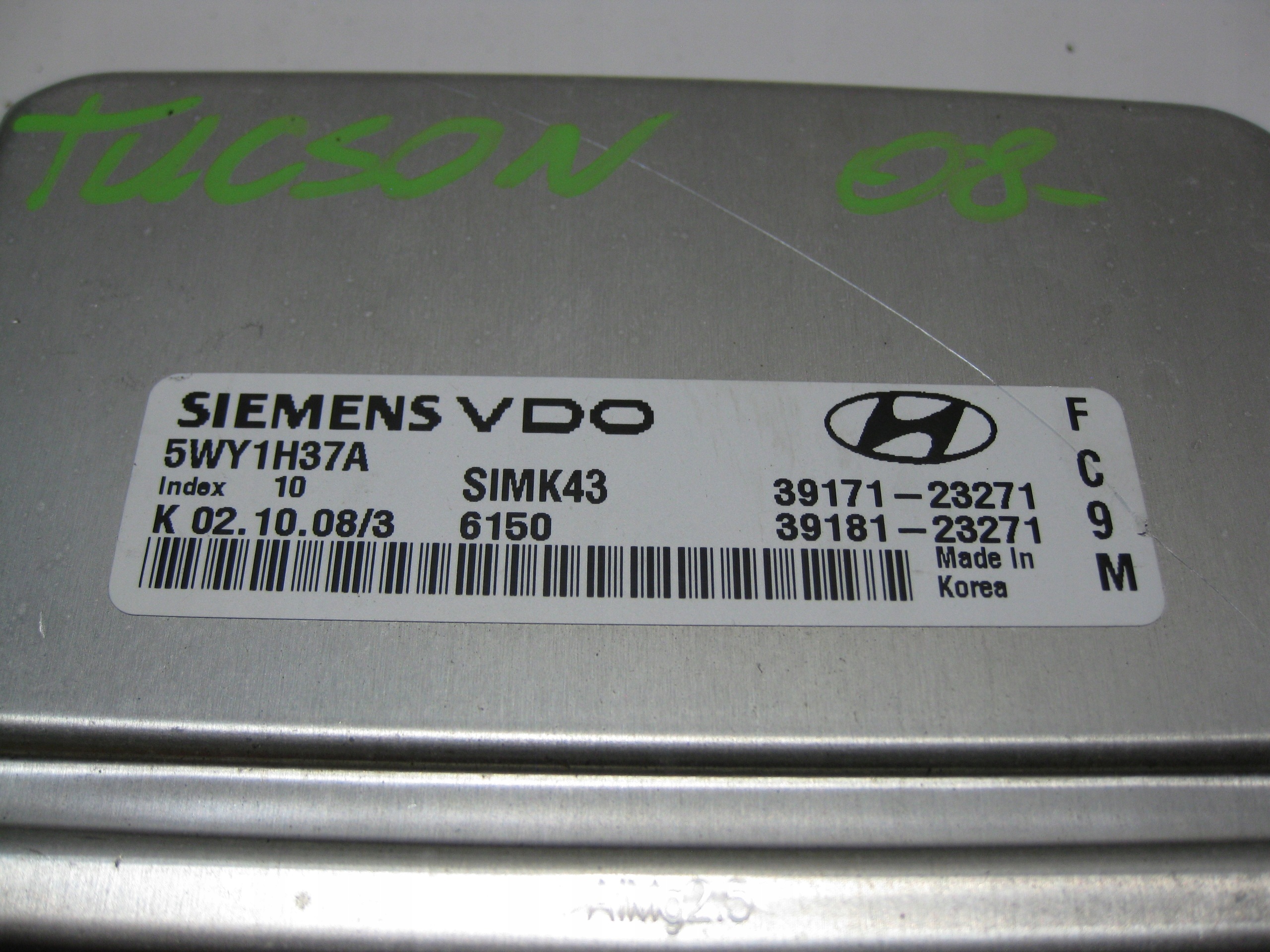 HYUNDAI TUCSON e 08R computer Motore 39171-23271