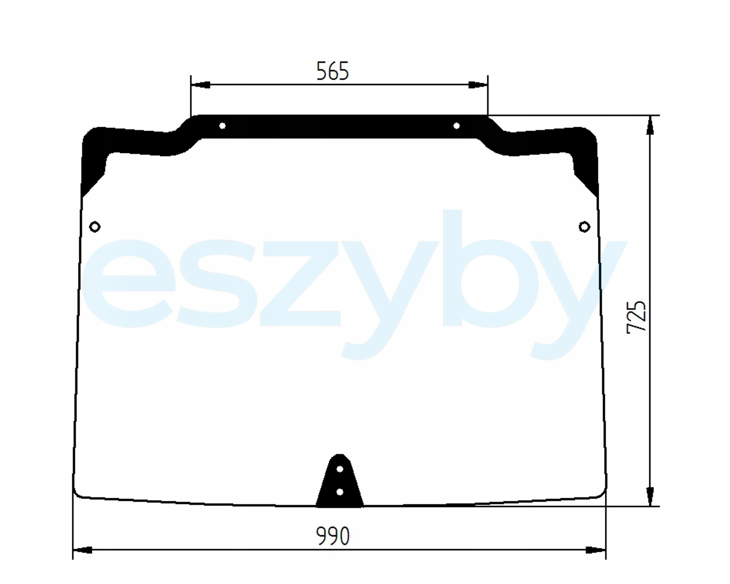 sklo New Holland Tnf Tnfa přední 44910454