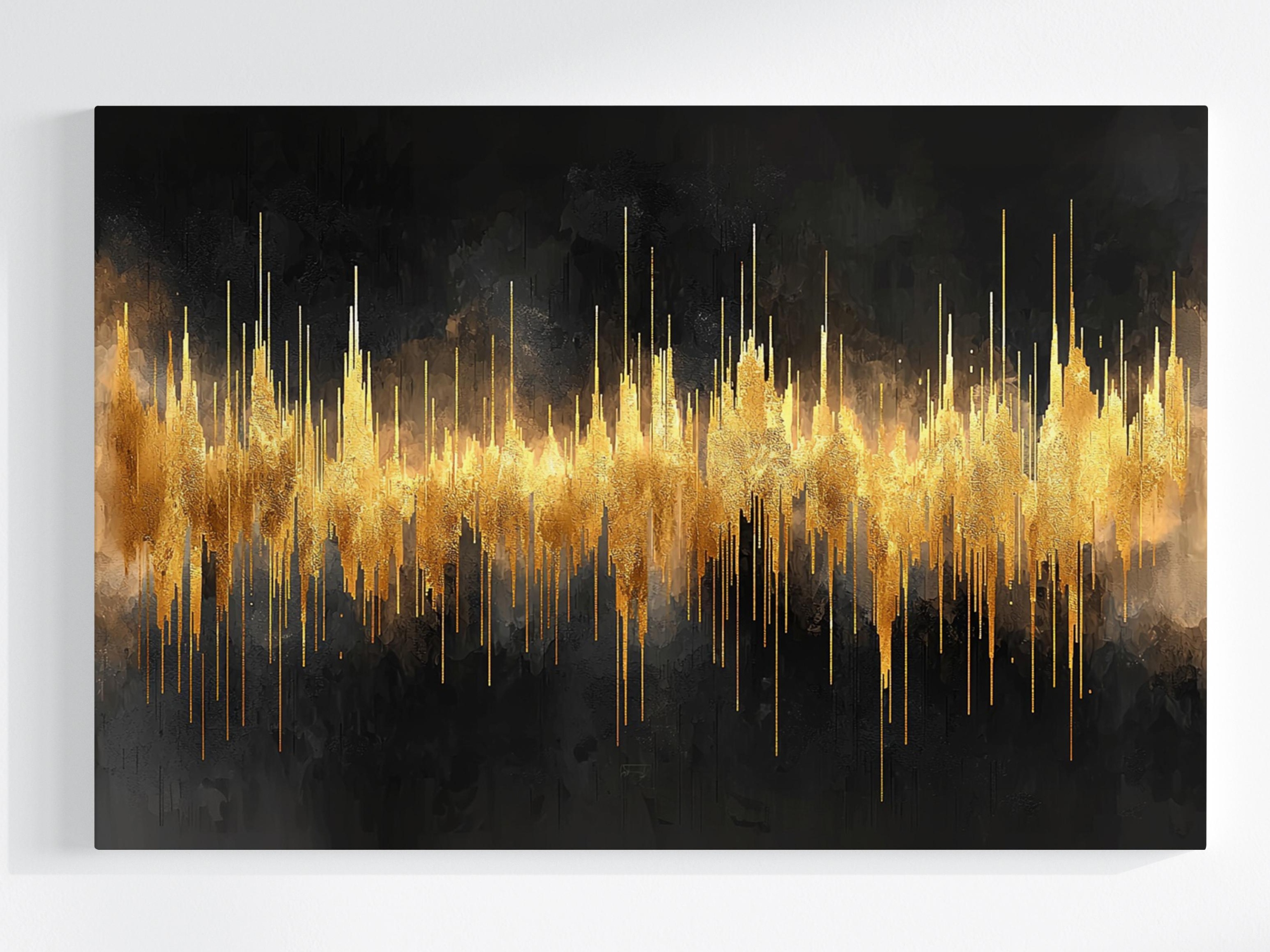 Obraz Na Plátně Canvas Abstrakce Graf Zvuk Vlna Hudba Rytmus 120x80