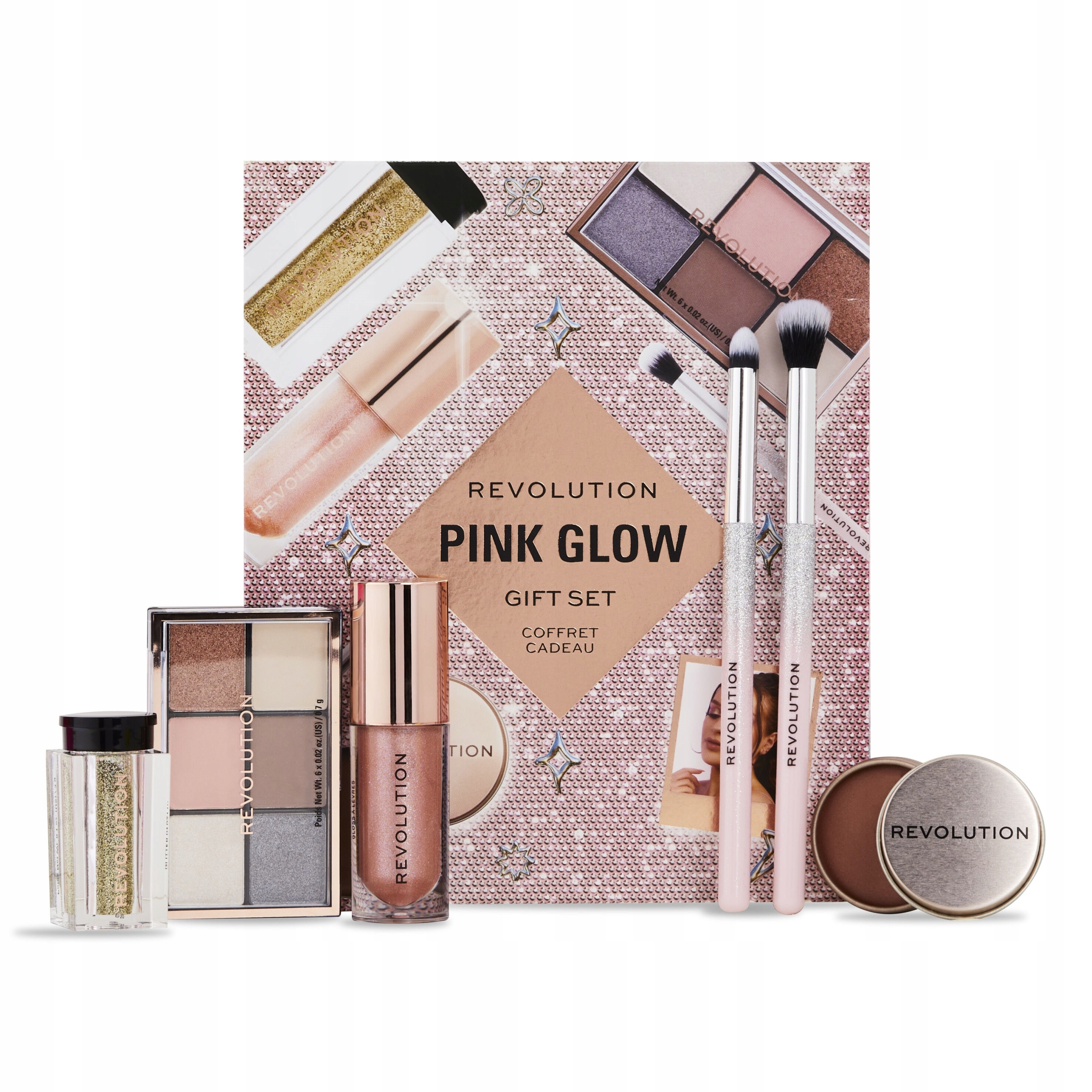 Makeup Revolution Pink Glow Dárková sada
