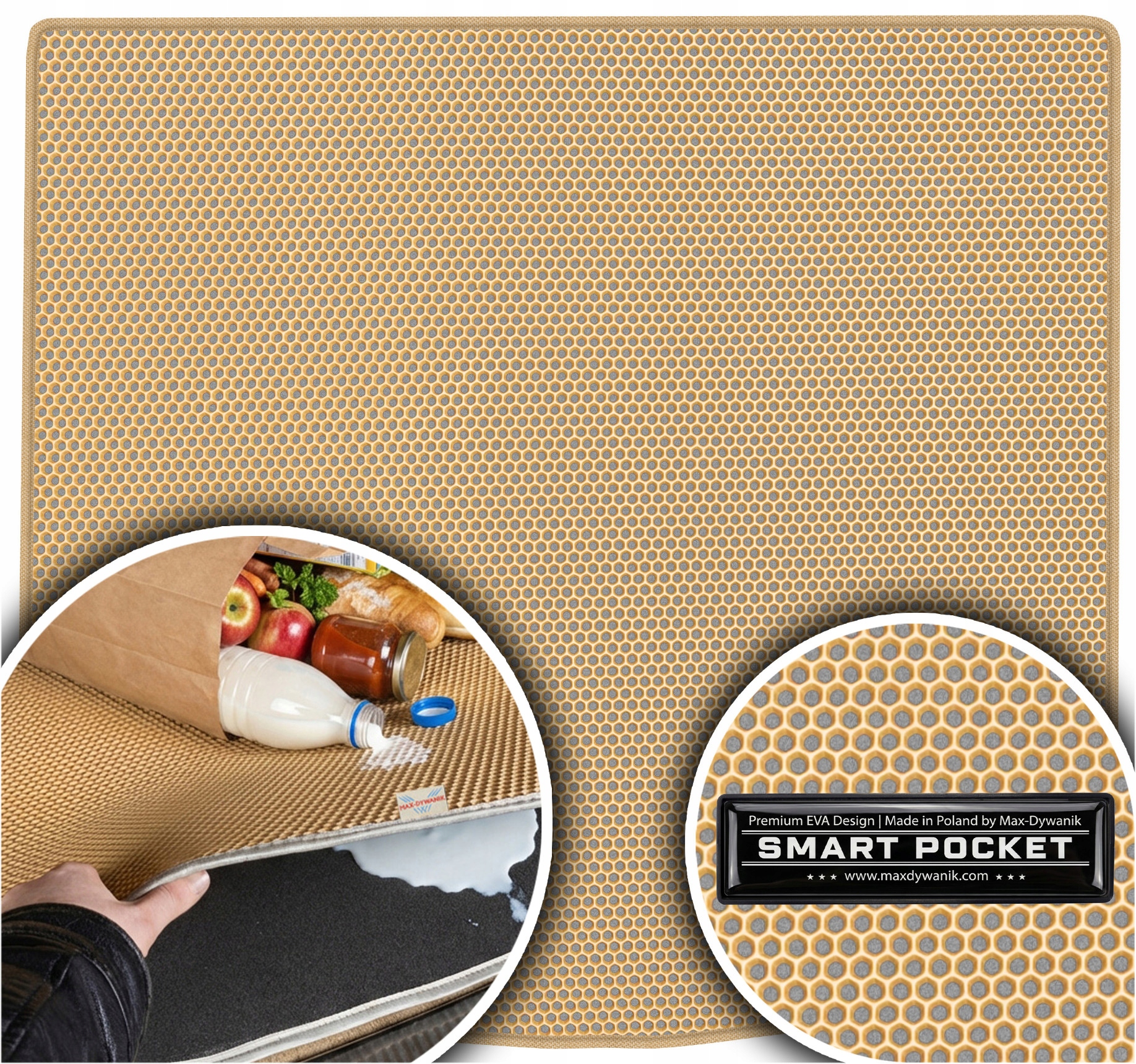 Bmw 5 E61 Kombi 2003-2010 Vložka do batožinového priestoru Eva Smart Pocket Béžová