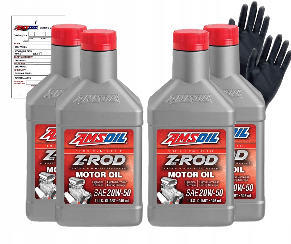 Motorový olej Amsoil Zrod 20W50 0,946 l, sada 4 ks