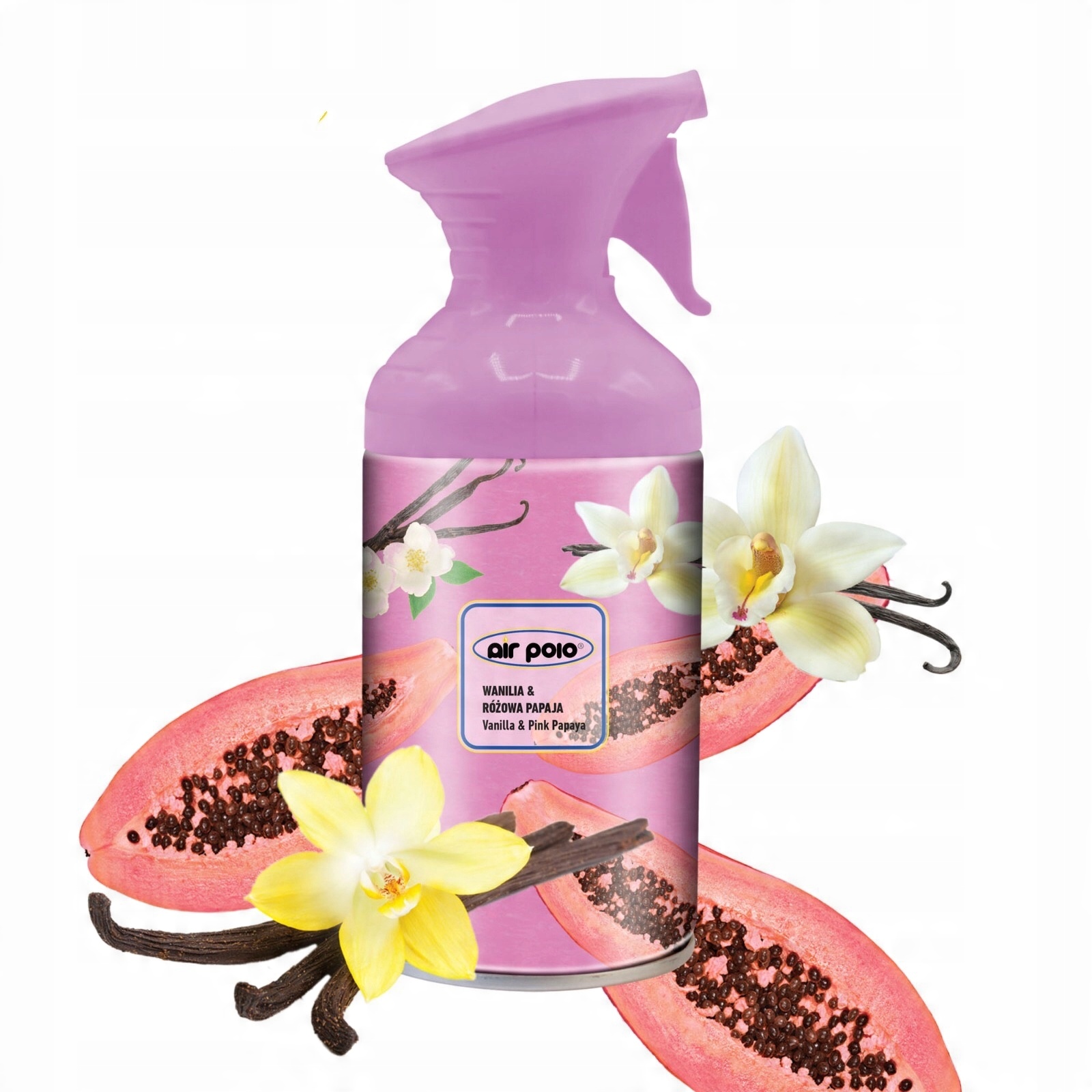 

Air Polo 250ml spray- Wanilia i różowa papaja