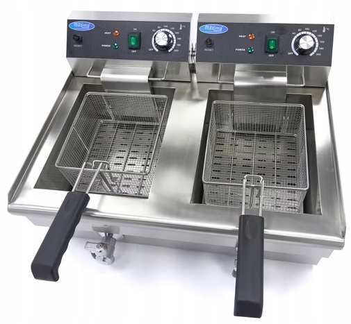 Frytkownica Elektryczna Gastronomiczna z Kranem 13L 3000W Maxima 09365231