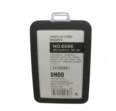 

Etui Holder na kartę Smycz 54x85 Rfid 70x110 Grey
