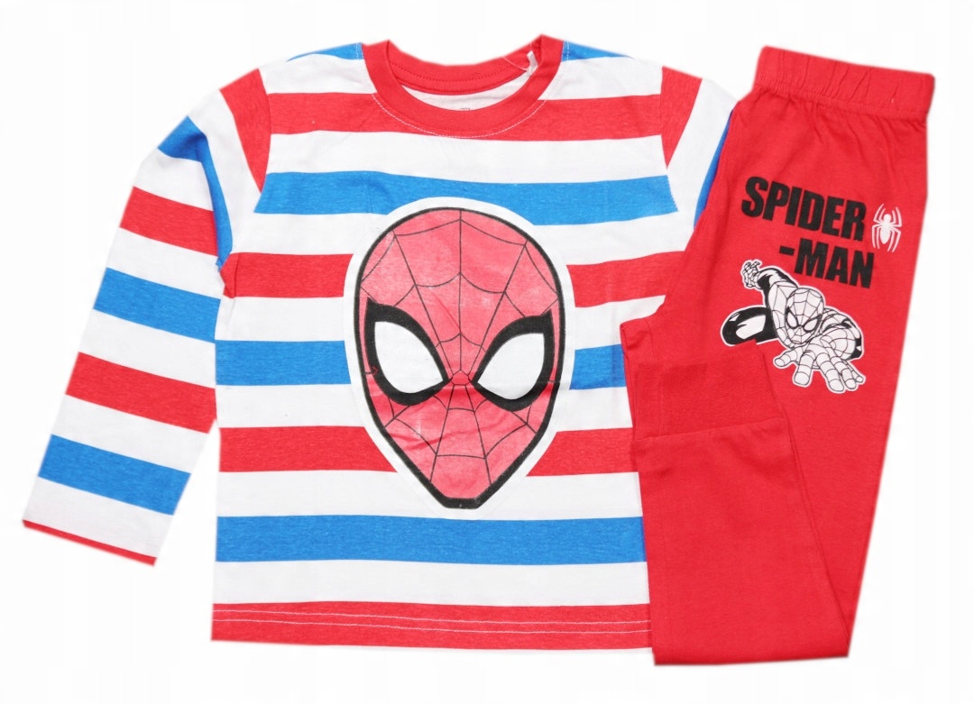 

Piżama Komplet Długi Rękaw Bawełna 104 Spider-man