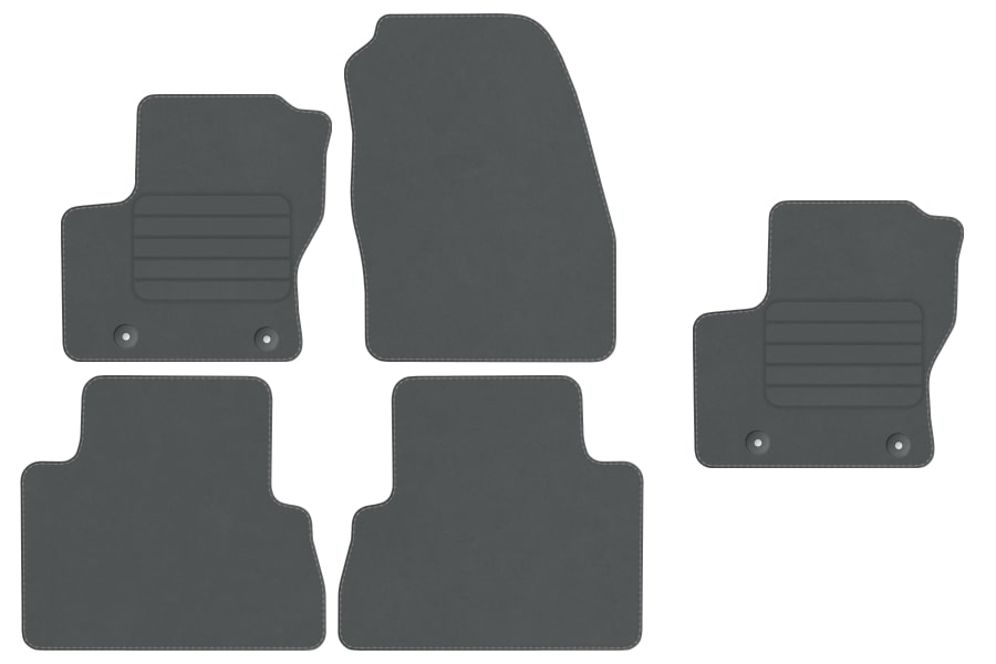 Ford C-Max II 2010 – 2011 velurové koberce Šedý Std 4+1